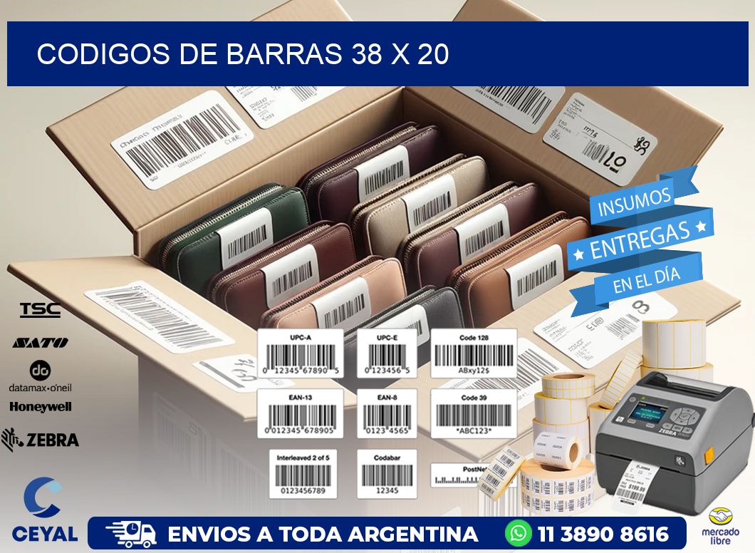 codigos de barras 38 x 20