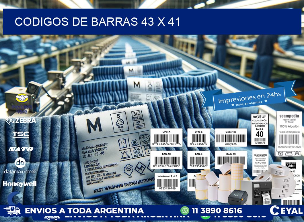 codigos de barras 43 x 41