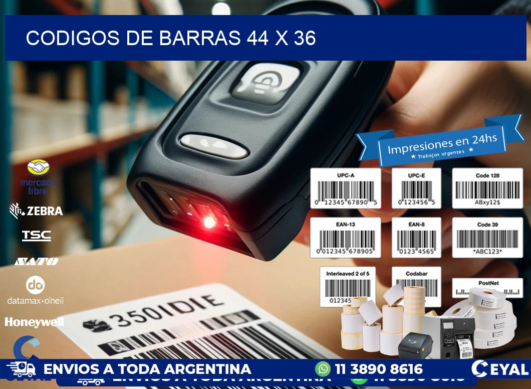 codigos de barras 44 x 36
