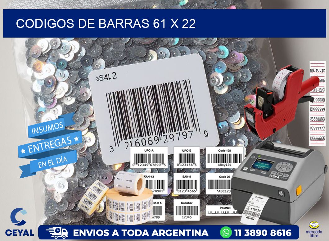 codigos de barras 61 x 22