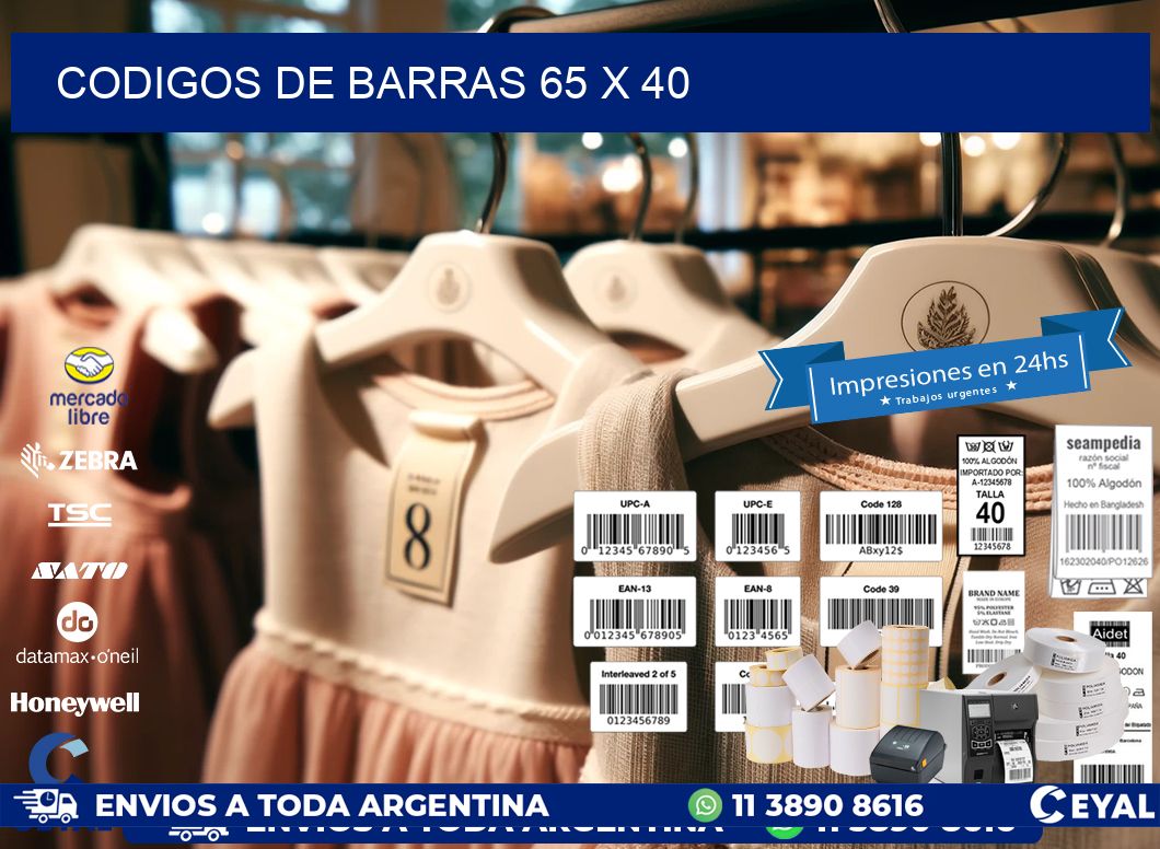 codigos de barras 65 x 40