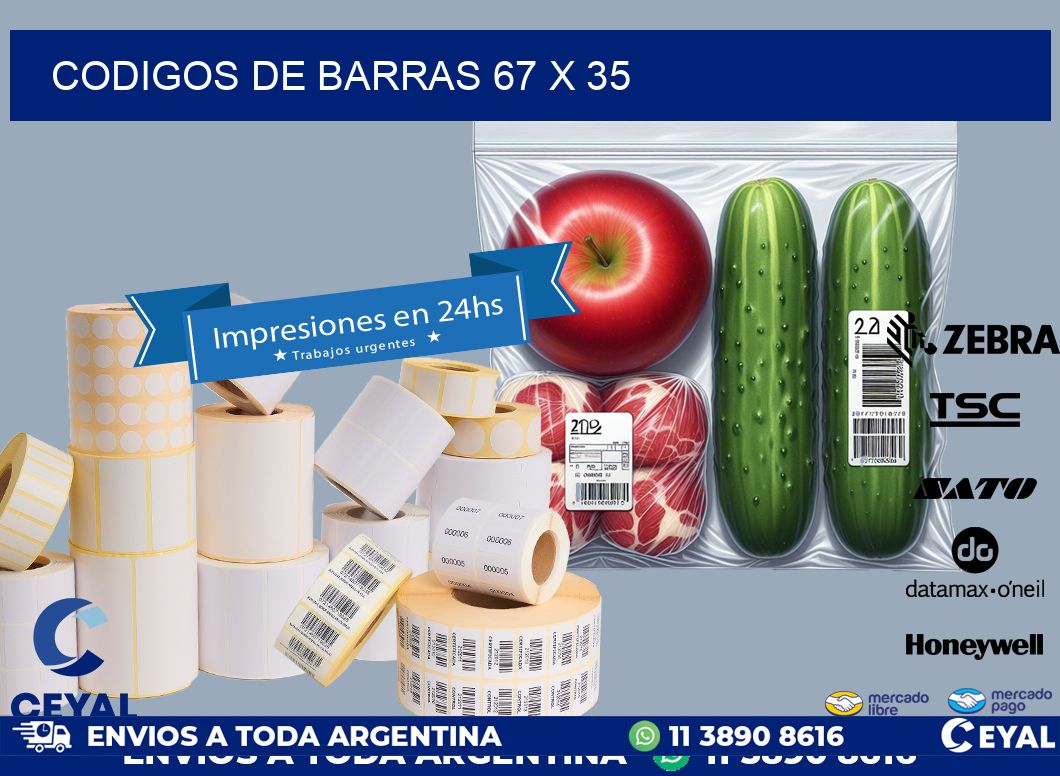 codigos de barras 67 x 35