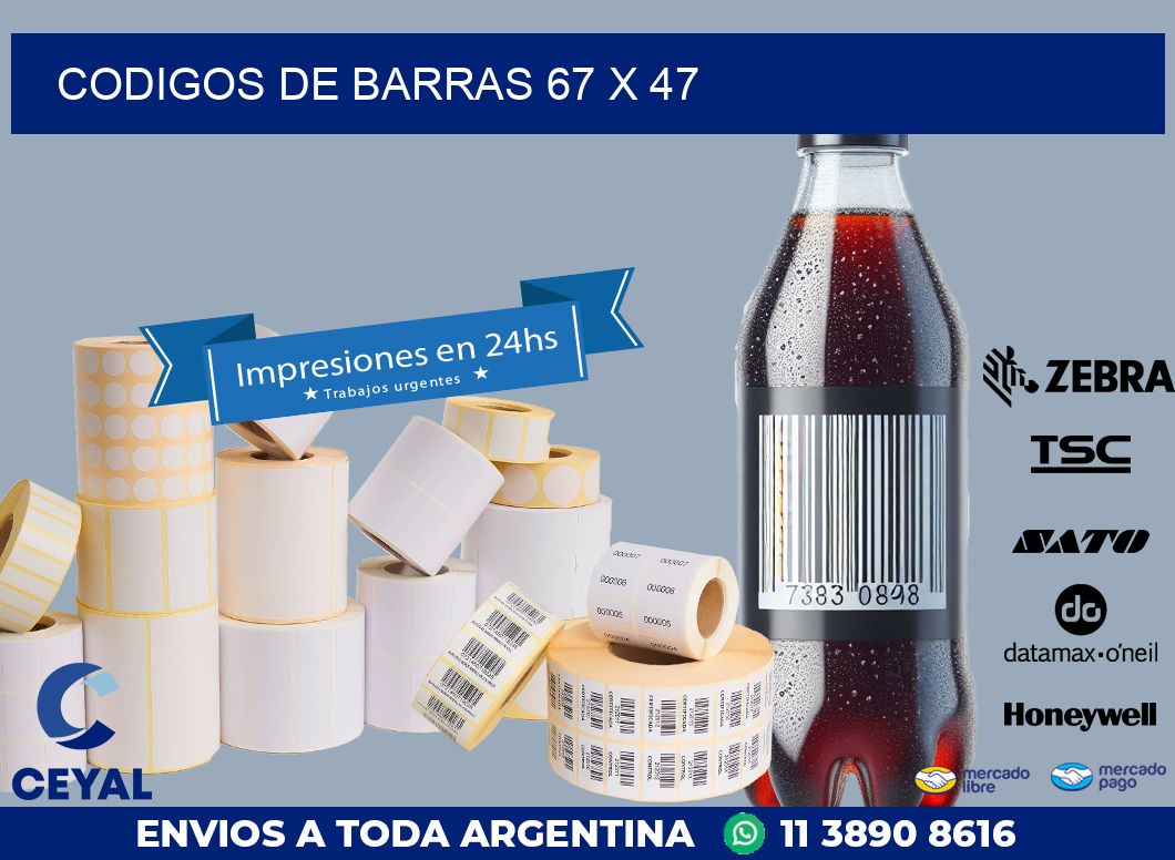 codigos de barras 67 x 47