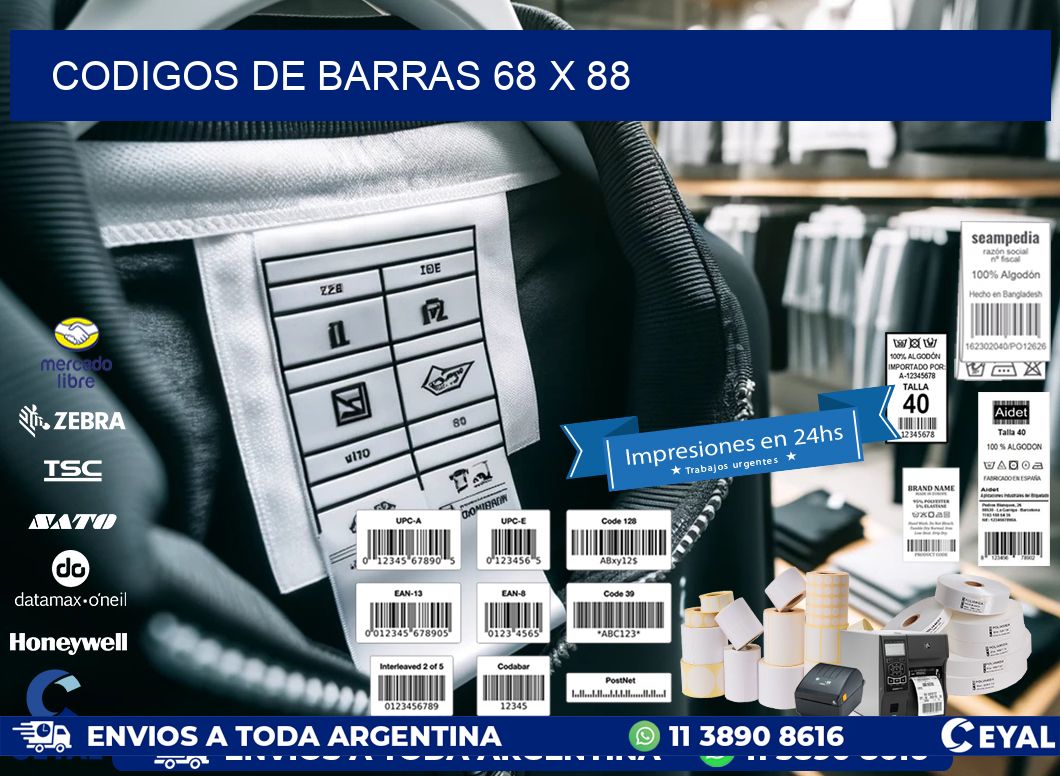 codigos de barras 68 x 88