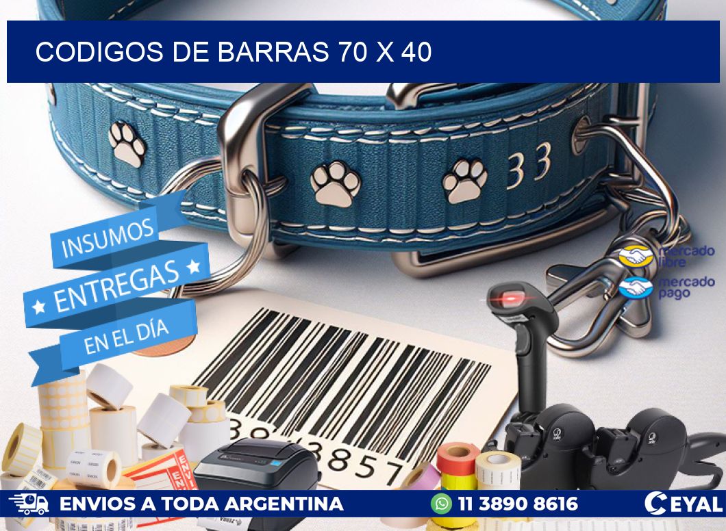 codigos de barras 70 x 40