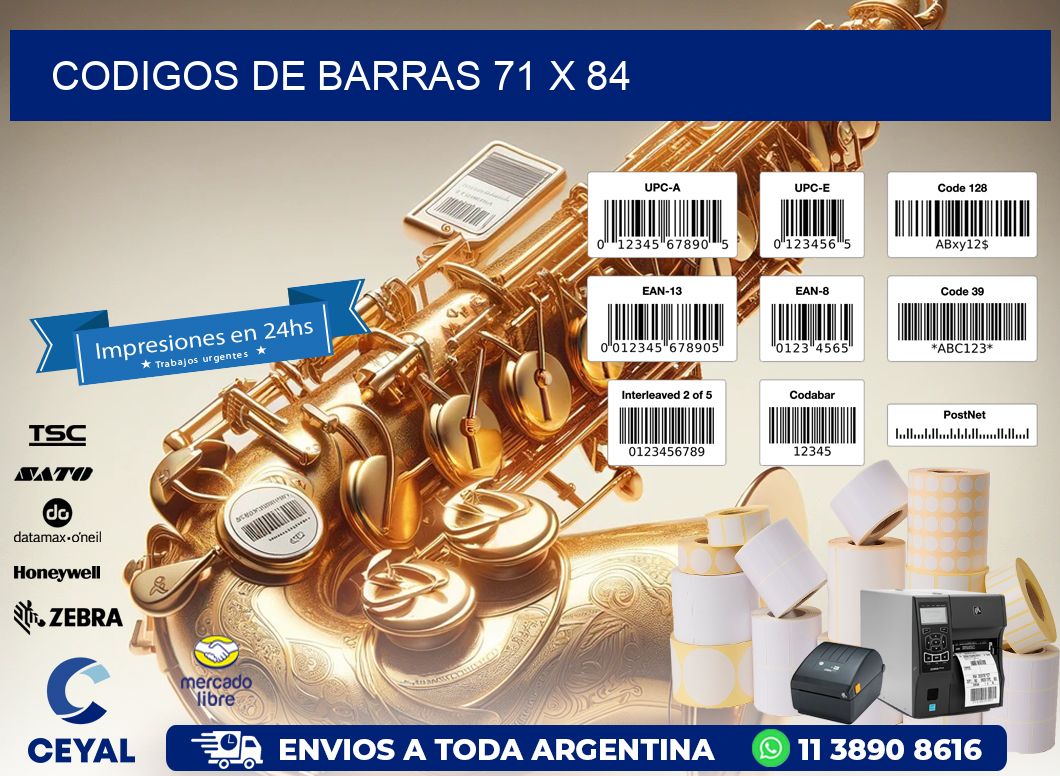 codigos de barras 71 x 84