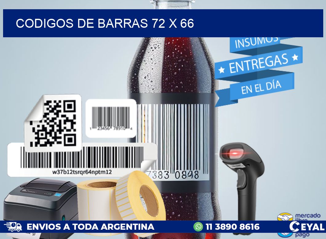 codigos de barras 72 x 66