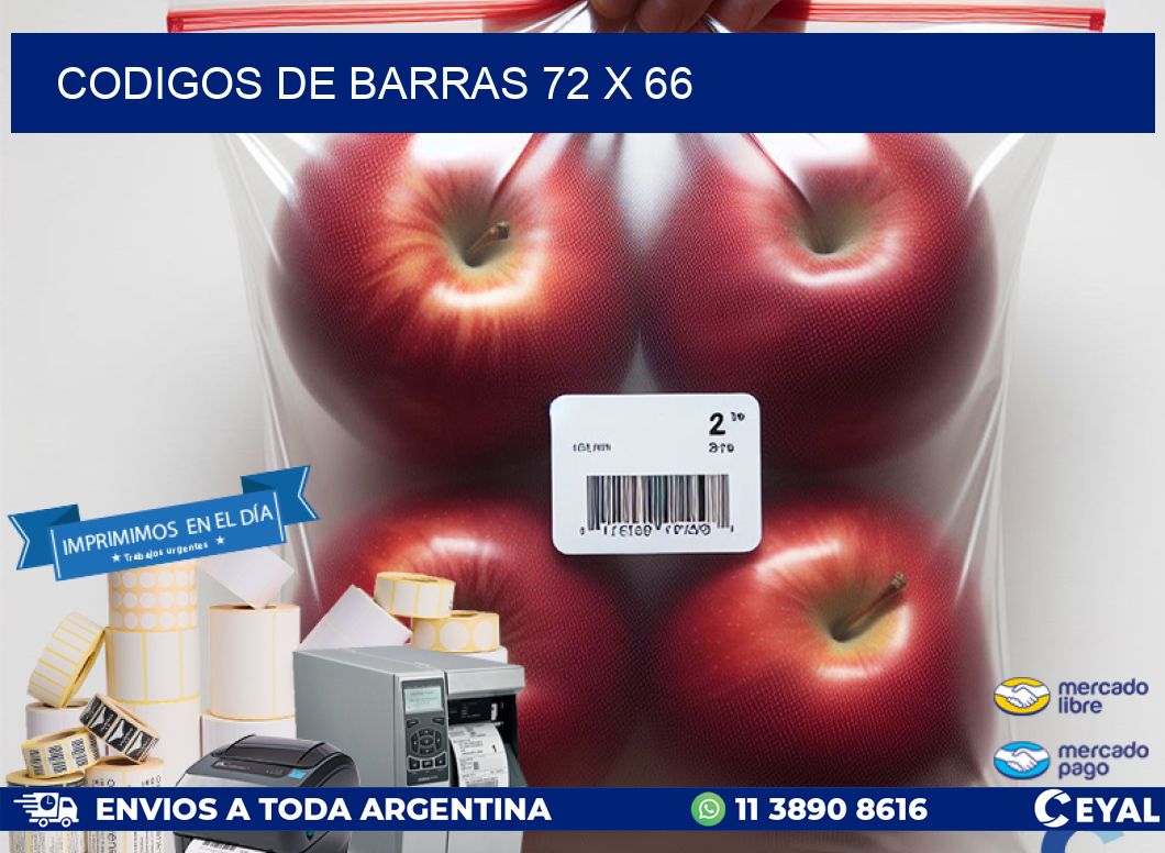 codigos de barras 72 x 66