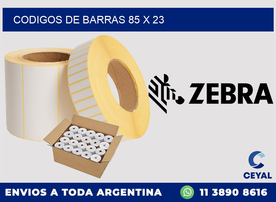 codigos de barras 85 x 23