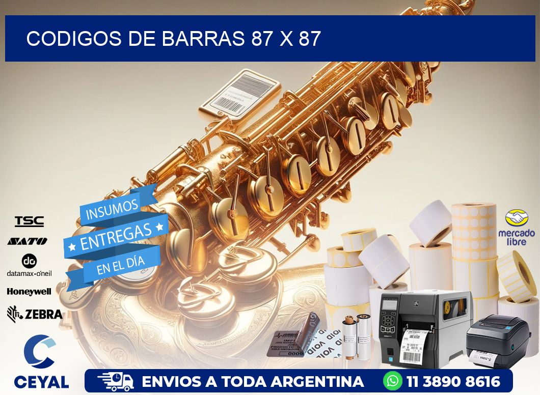 codigos de barras 87 x 87