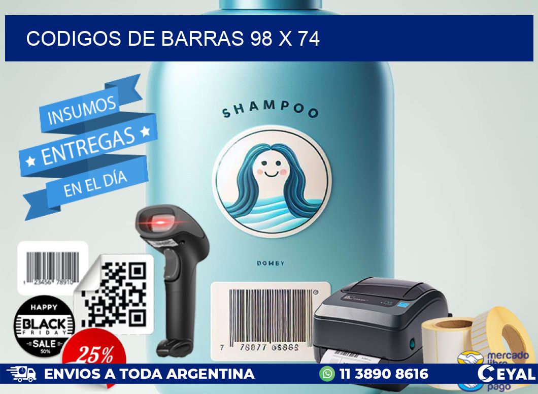 codigos de barras 98 x 74