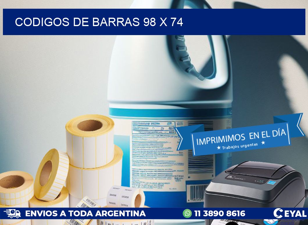 codigos de barras 98 x 74