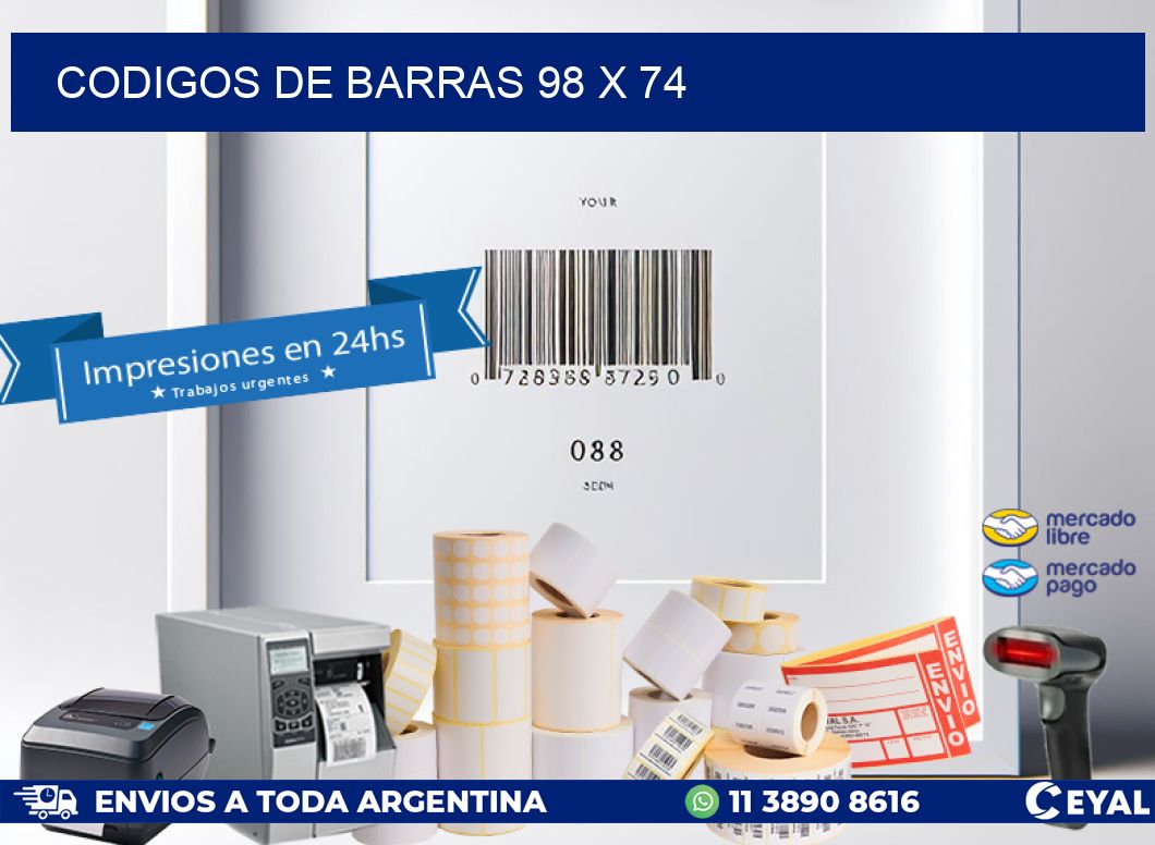 codigos de barras 98 x 74
