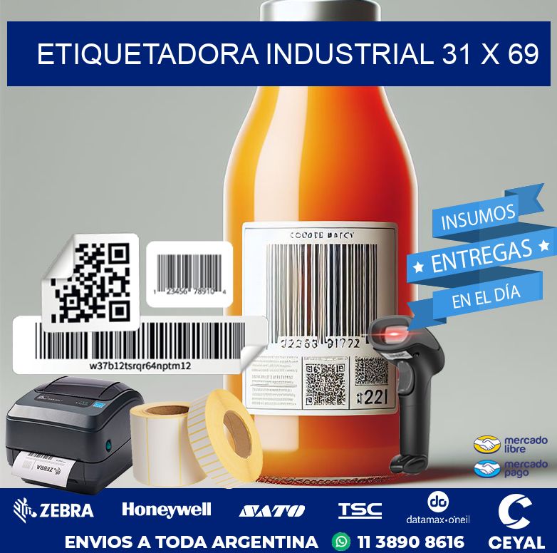 etiquetadora industrial 31 x 69