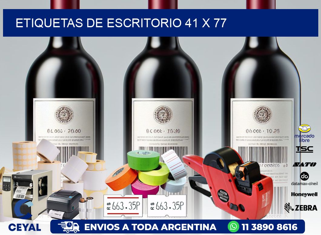 etiquetas de escritorio 41 x 77
