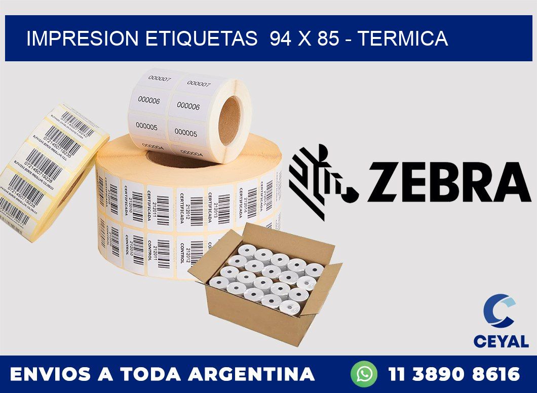 impresion etiquetas 94 x 85 - termica