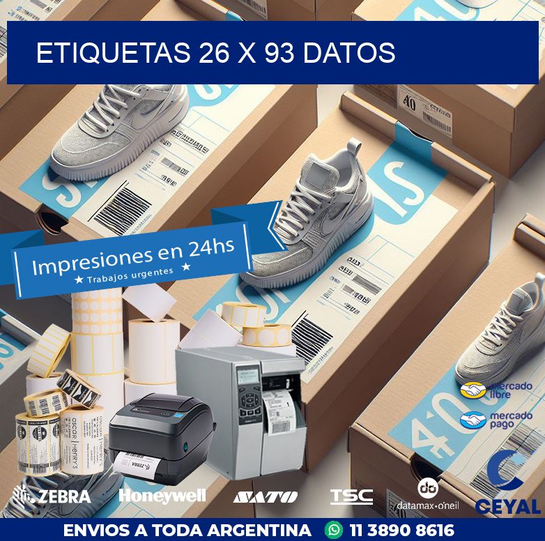 ETIQUETAS 26 x 93 DATOS