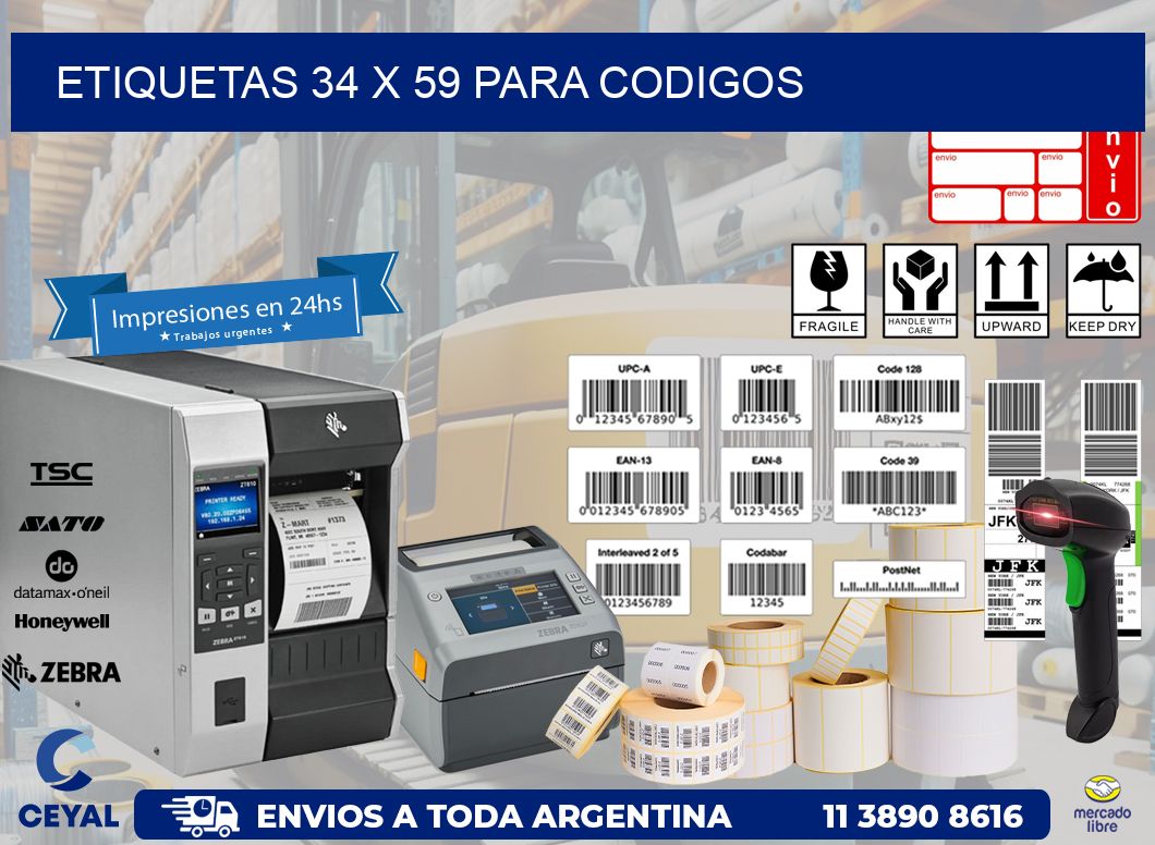 ETIQUETAS 34 x 59 PARA CODIGOS