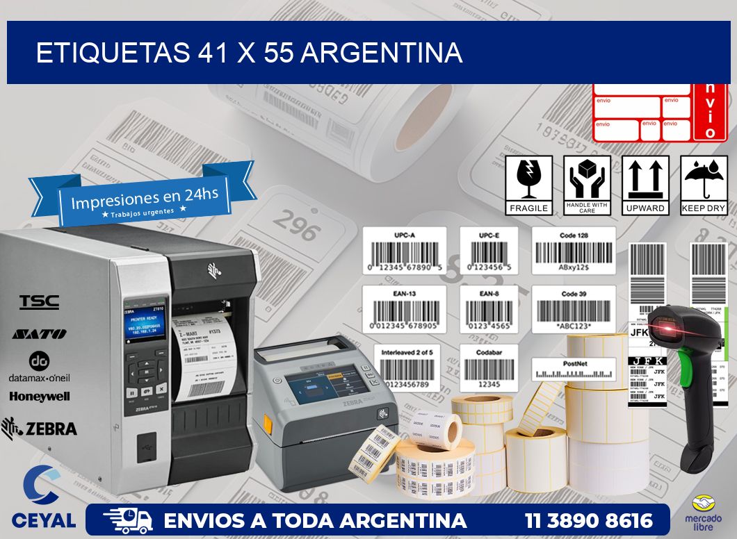 ETIQUETAS 41 x 55 ARGENTINA