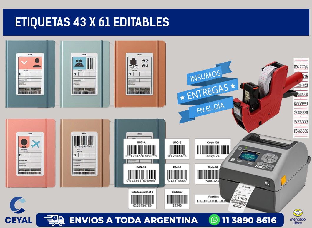 ETIQUETAS 43 x 61 EDITABLES