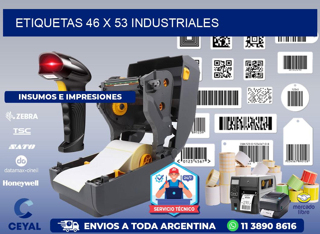 ETIQUETAS 46 x 53 INDUSTRIALES