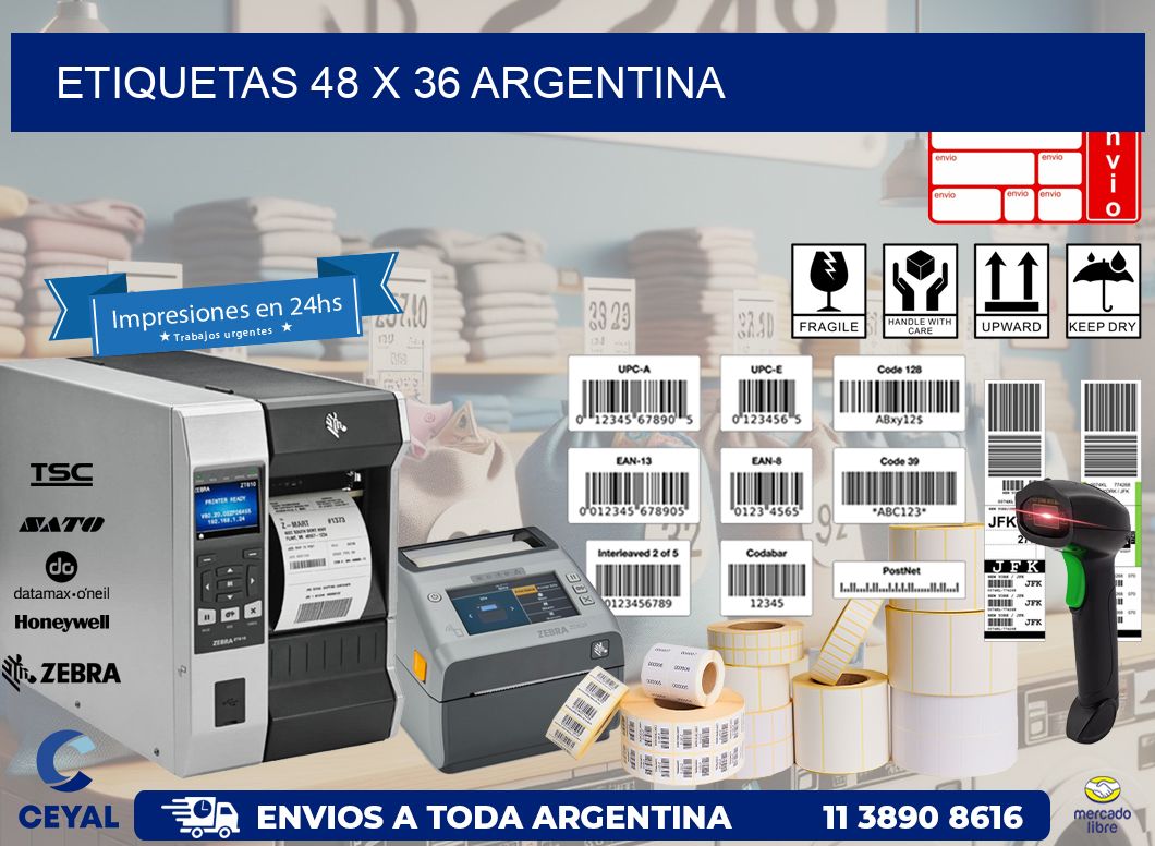 ETIQUETAS 48 x 36 ARGENTINA