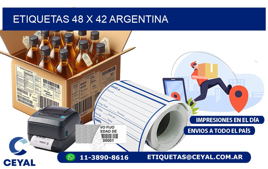 ETIQUETAS 48 x 42 ARGENTINA