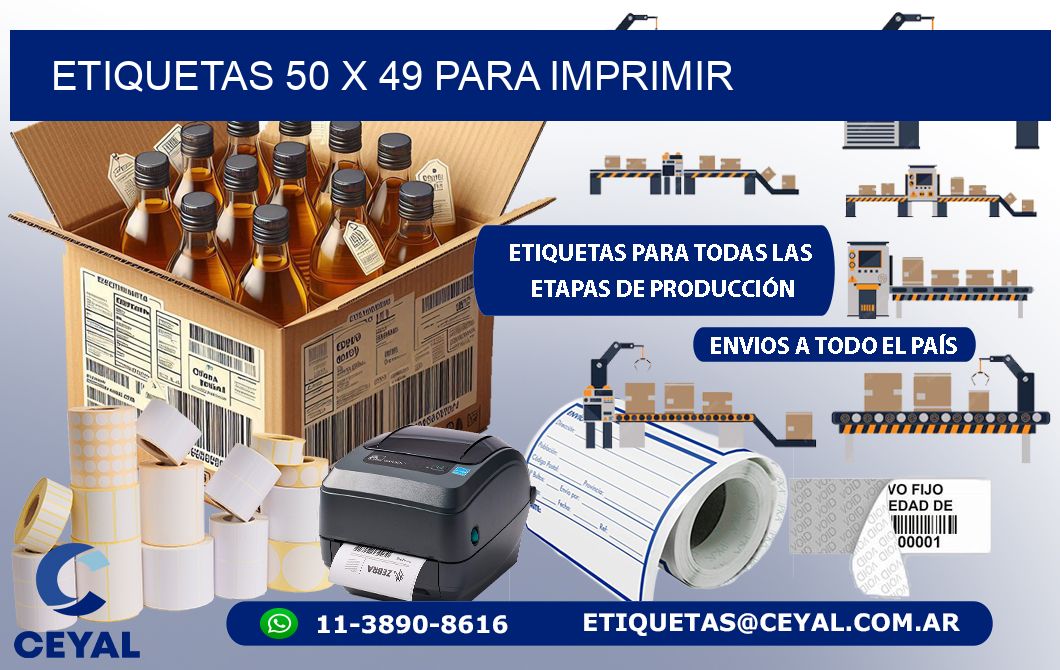 ETIQUETAS 50 x 49 PARA IMPRIMIR