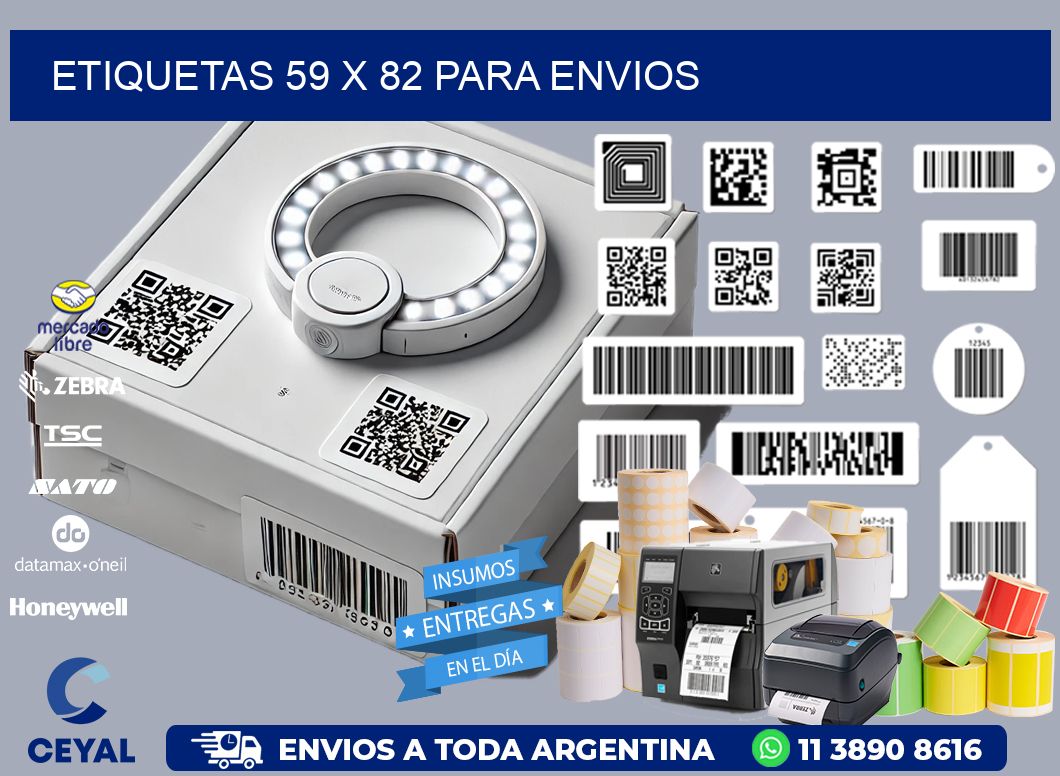 ETIQUETAS 59 x 82 PARA ENVIOS