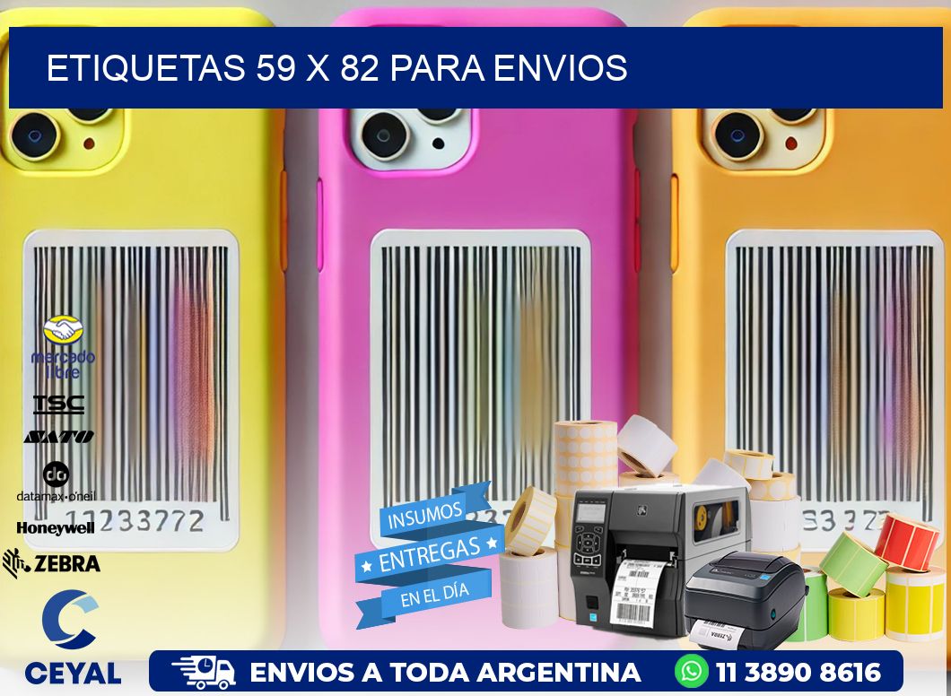 ETIQUETAS 59 x 82 PARA ENVIOS