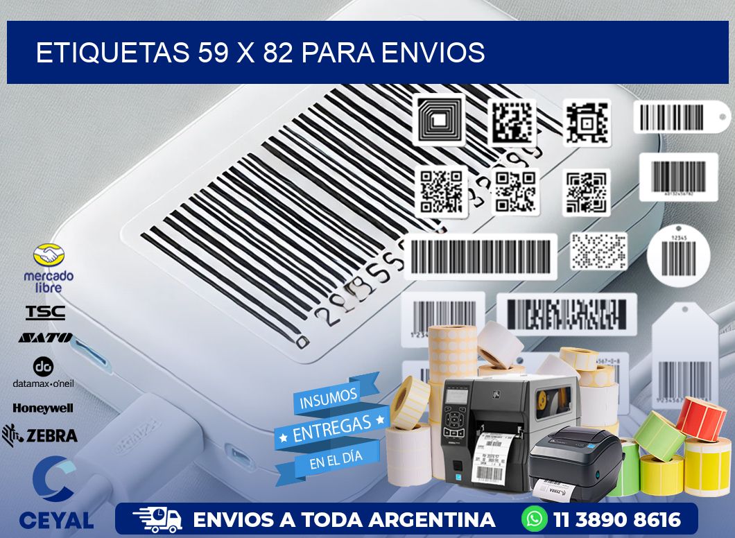 ETIQUETAS 59 x 82 PARA ENVIOS