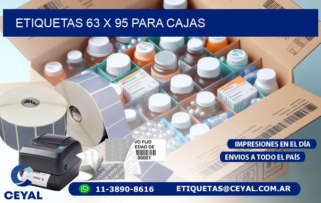 ETIQUETAS 63 x 95 PARA CAJAS