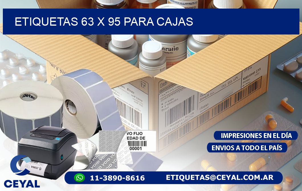 ETIQUETAS 63 x 95 PARA CAJAS