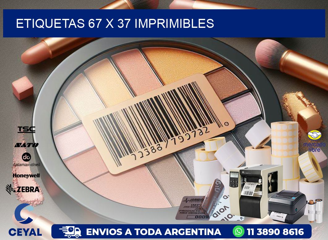 ETIQUETAS 67 x 37 IMPRIMIBLES