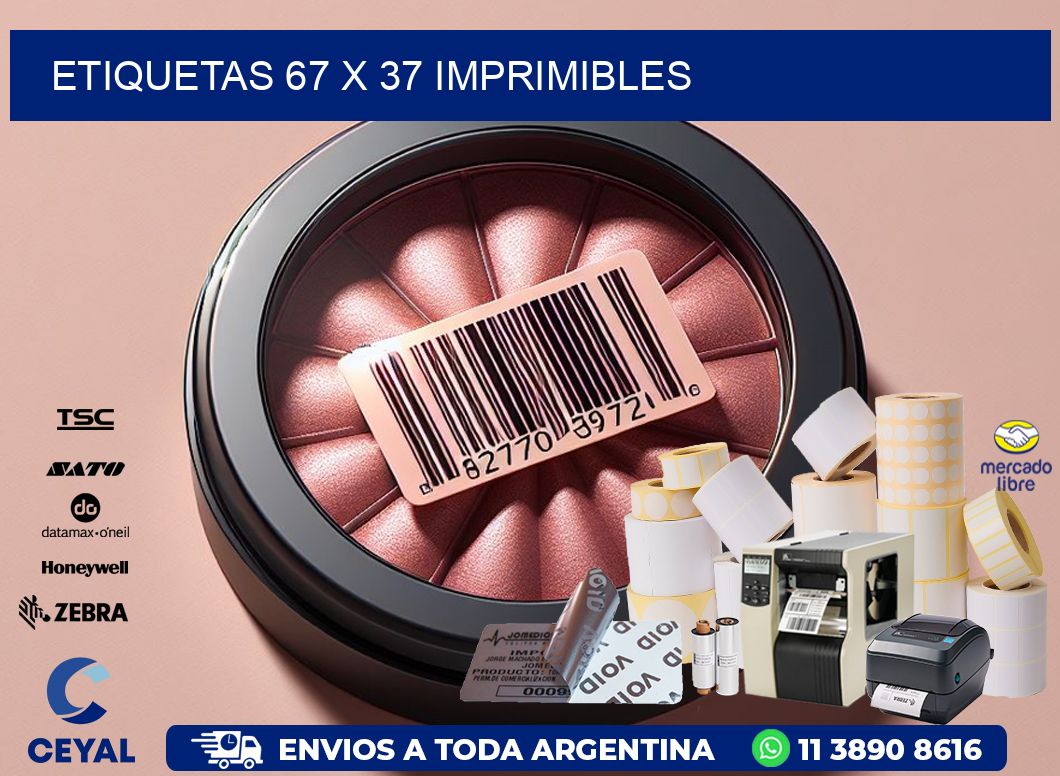ETIQUETAS 67 x 37 IMPRIMIBLES
