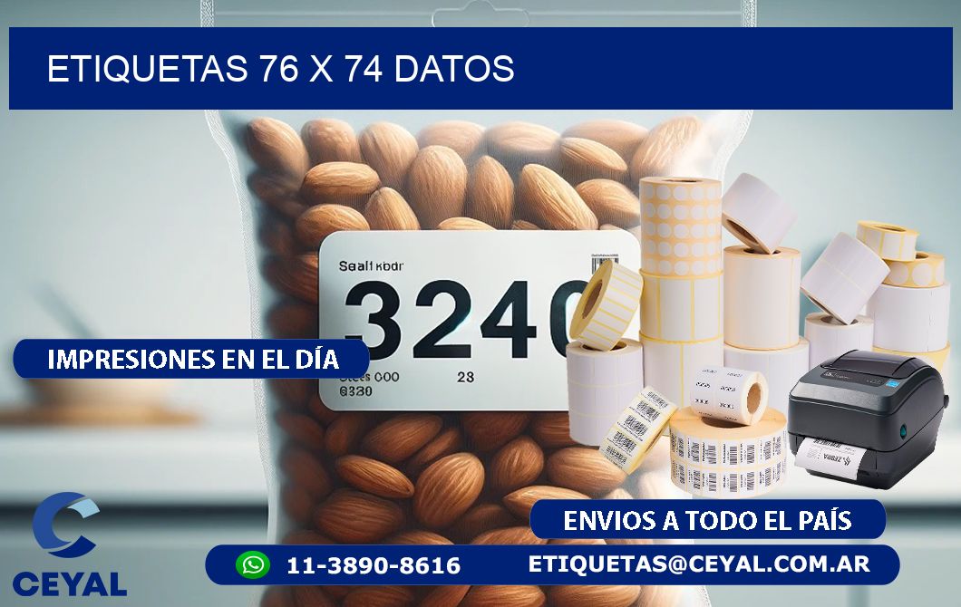 ETIQUETAS 76 x 74 DATOS