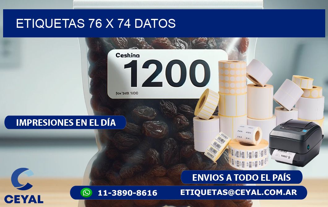 ETIQUETAS 76 x 74 DATOS