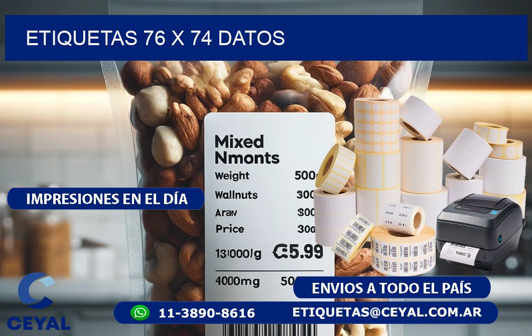 ETIQUETAS 76 x 74 DATOS