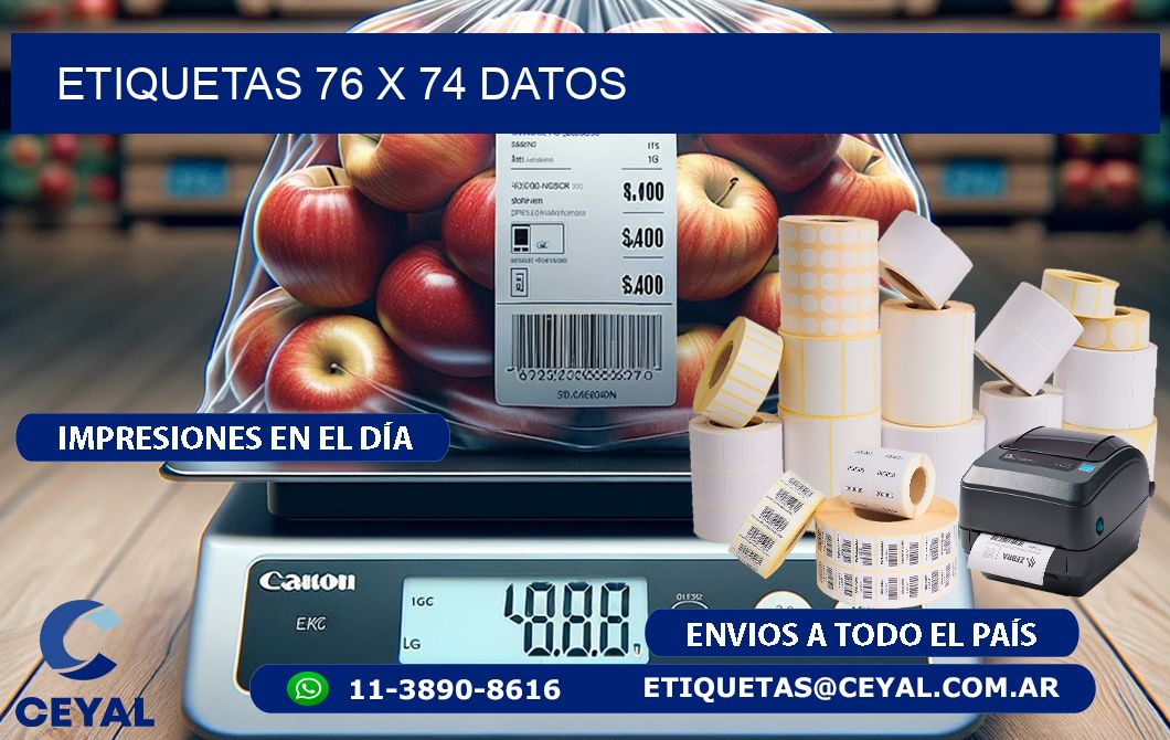 ETIQUETAS 76 x 74 DATOS