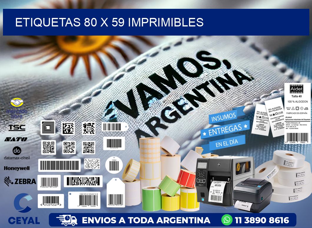 ETIQUETAS 80 x 59 IMPRIMIBLES