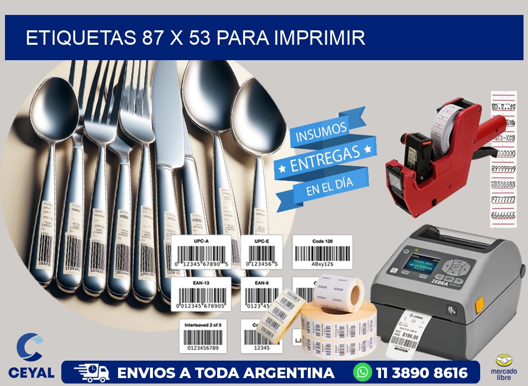 ETIQUETAS 87 x 53 PARA IMPRIMIR