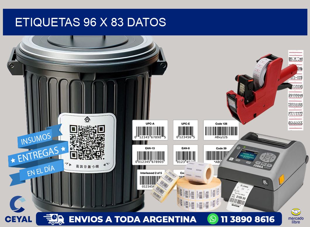 ETIQUETAS 96 x 83 DATOS