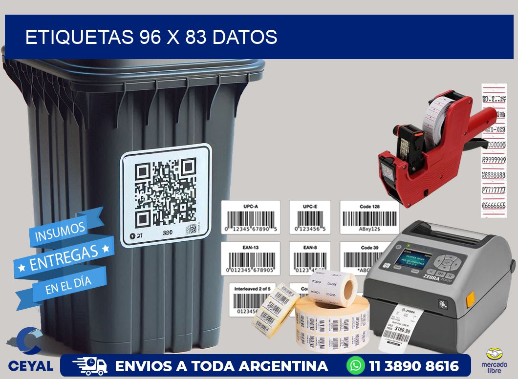 ETIQUETAS 96 x 83 DATOS