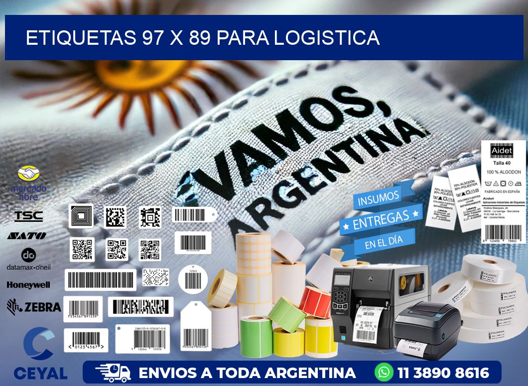 ETIQUETAS 97 x 89 PARA LOGISTICA