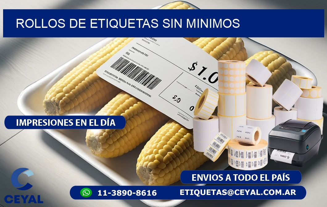 ROLLOS DE ETIQUETAS sin minimos