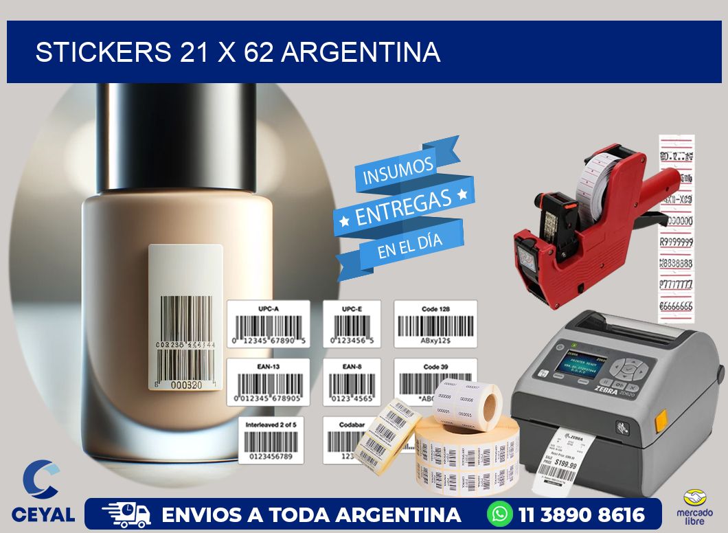 STICKERS 21 x 62 ARGENTINA