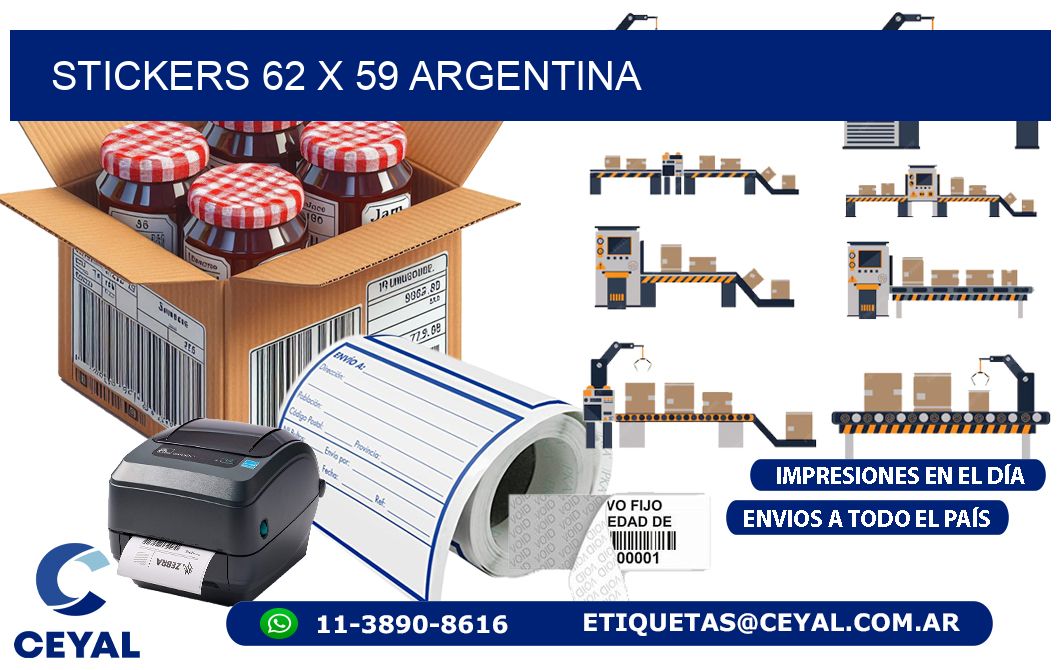 STICKERS 62 x 59 ARGENTINA