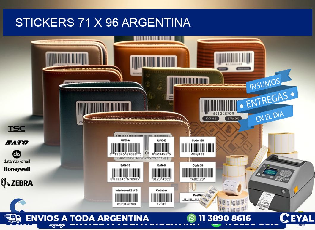 STICKERS 71 x 96 ARGENTINA