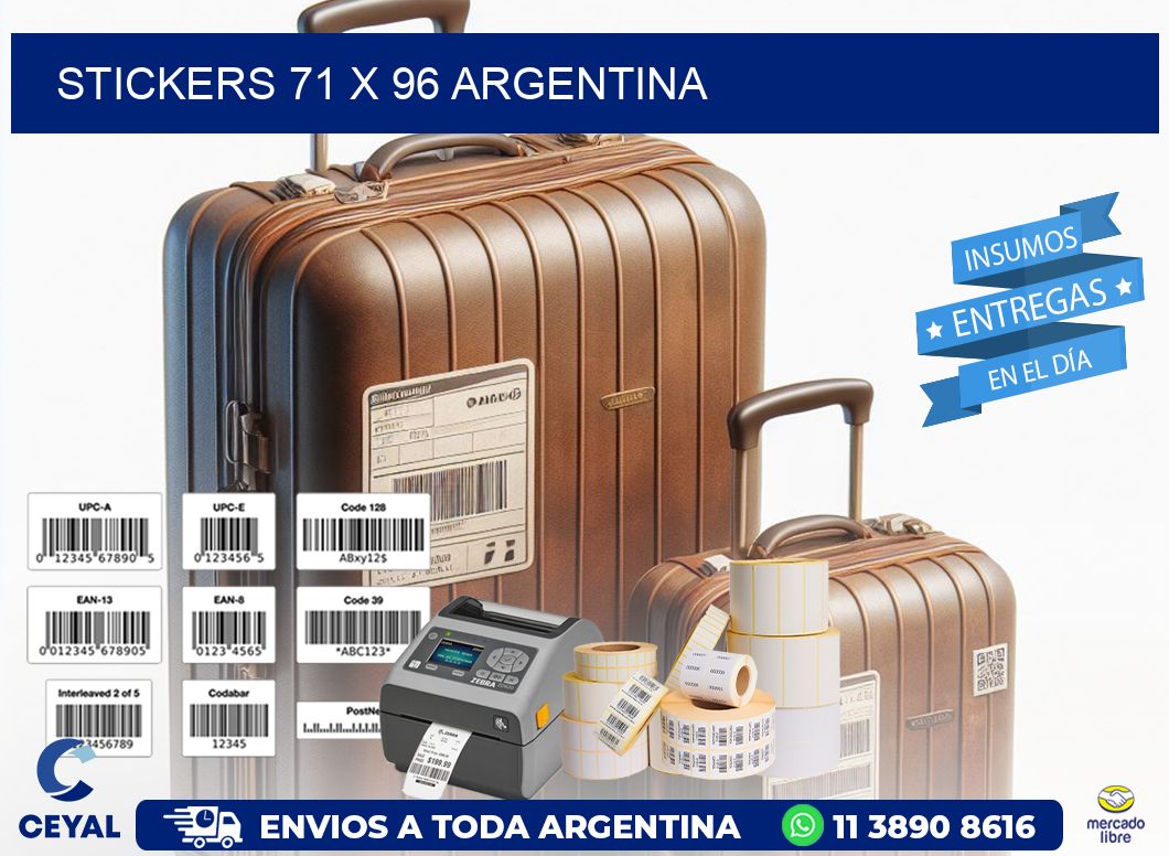 STICKERS 71 x 96 ARGENTINA