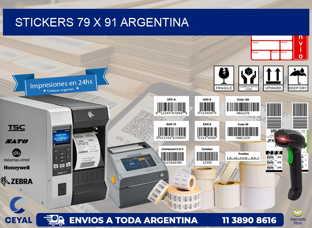 STICKERS 79 x 91 ARGENTINA